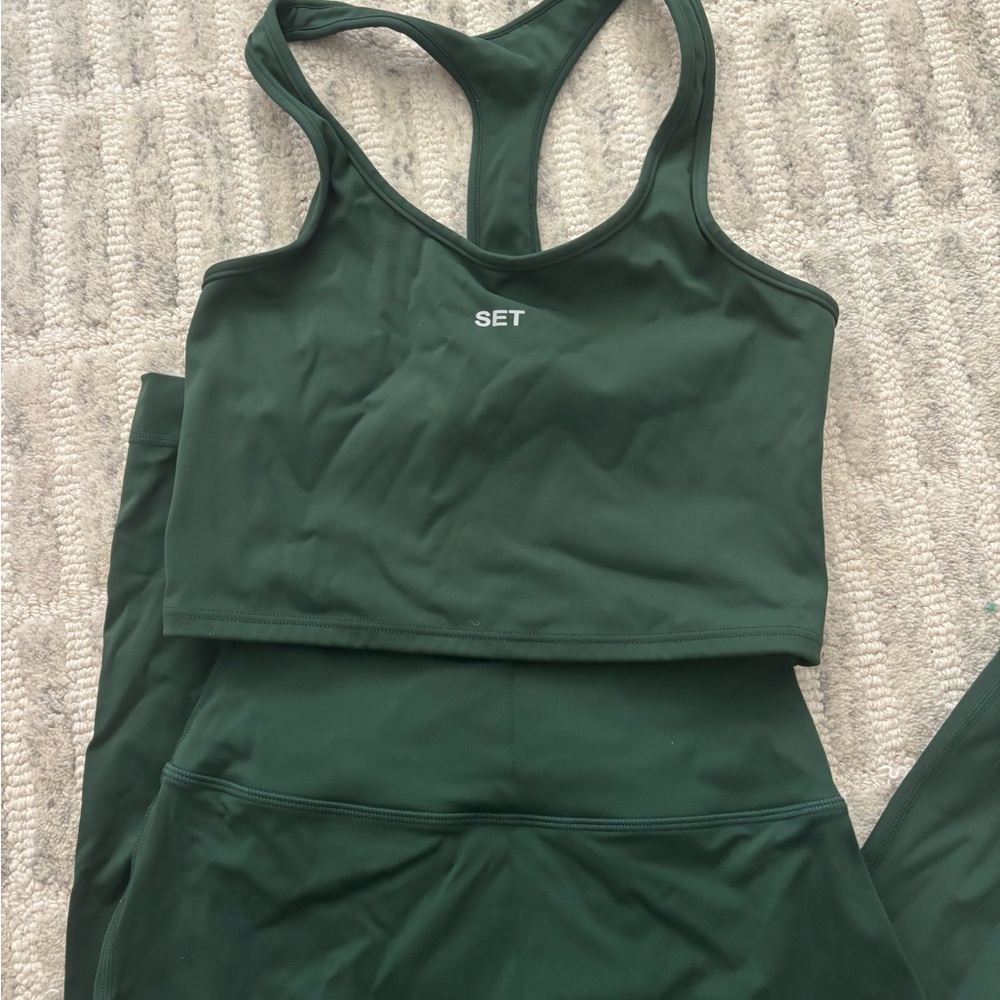 SET Active Sportbody Dark Green Activewear Set